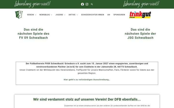 Screenshot of fv09schwalbach.de