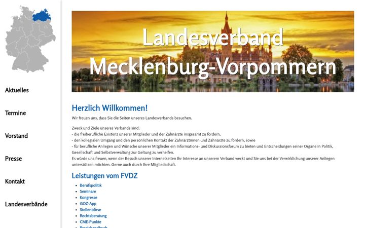 Screenshot of fvdz-mv.de