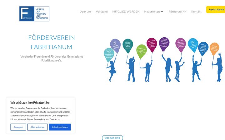 Screenshot ta' fvfabritz.de