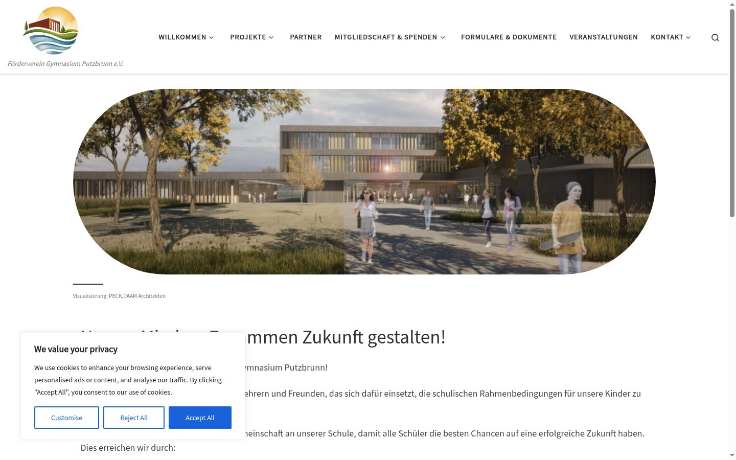 Screenshot tal-banner tal-kunsens muri qabel kwalunkwe interazzjoni