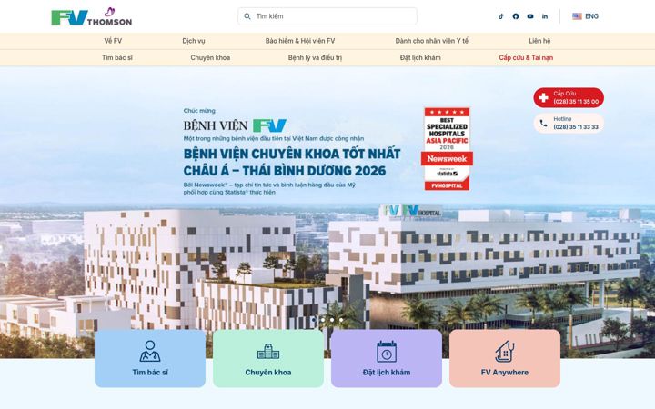 Ekraanipilt saidist fvhospital.com