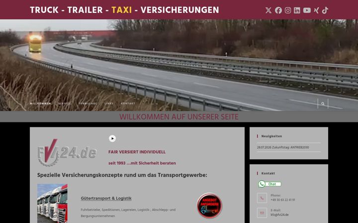 Screenshot ta' fvi-service.de