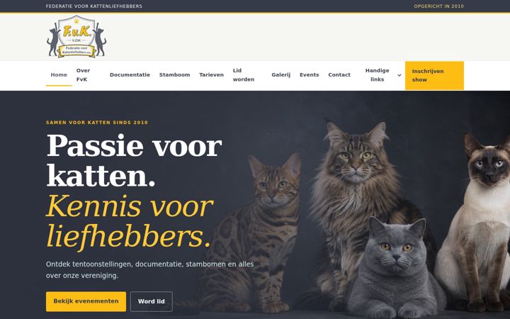 Screenshot of fvkvzw.com