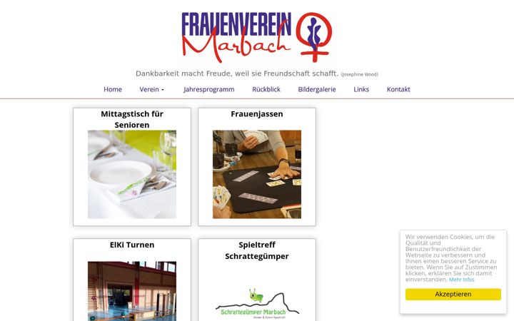 Screenshot of fvmarbach.ch