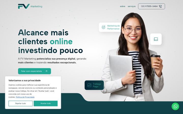 Screenshot of fvmarketingdigital.com.br