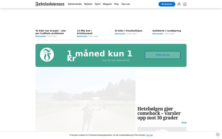 Screenshot of fvn.no