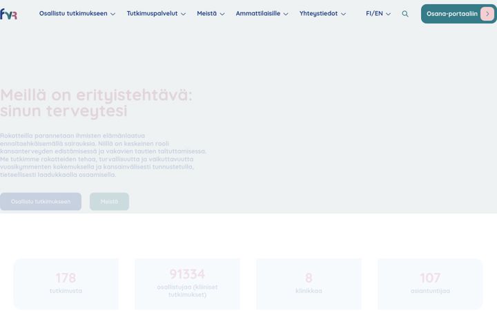 Screenshot of fvr.fi