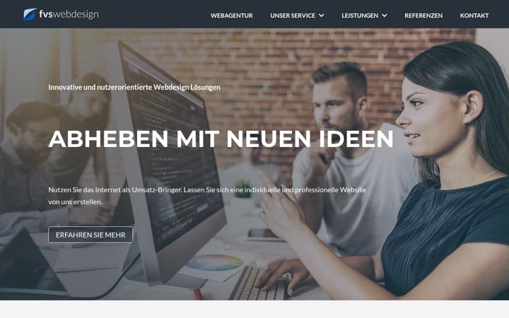 Posnetek zaslona fvs-webdesign.de