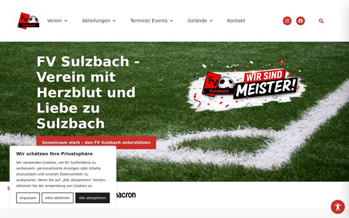Posnetek zaslona fvsulzbach.de