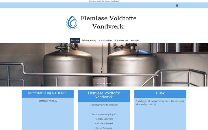 Screenshot of fvvand.dk