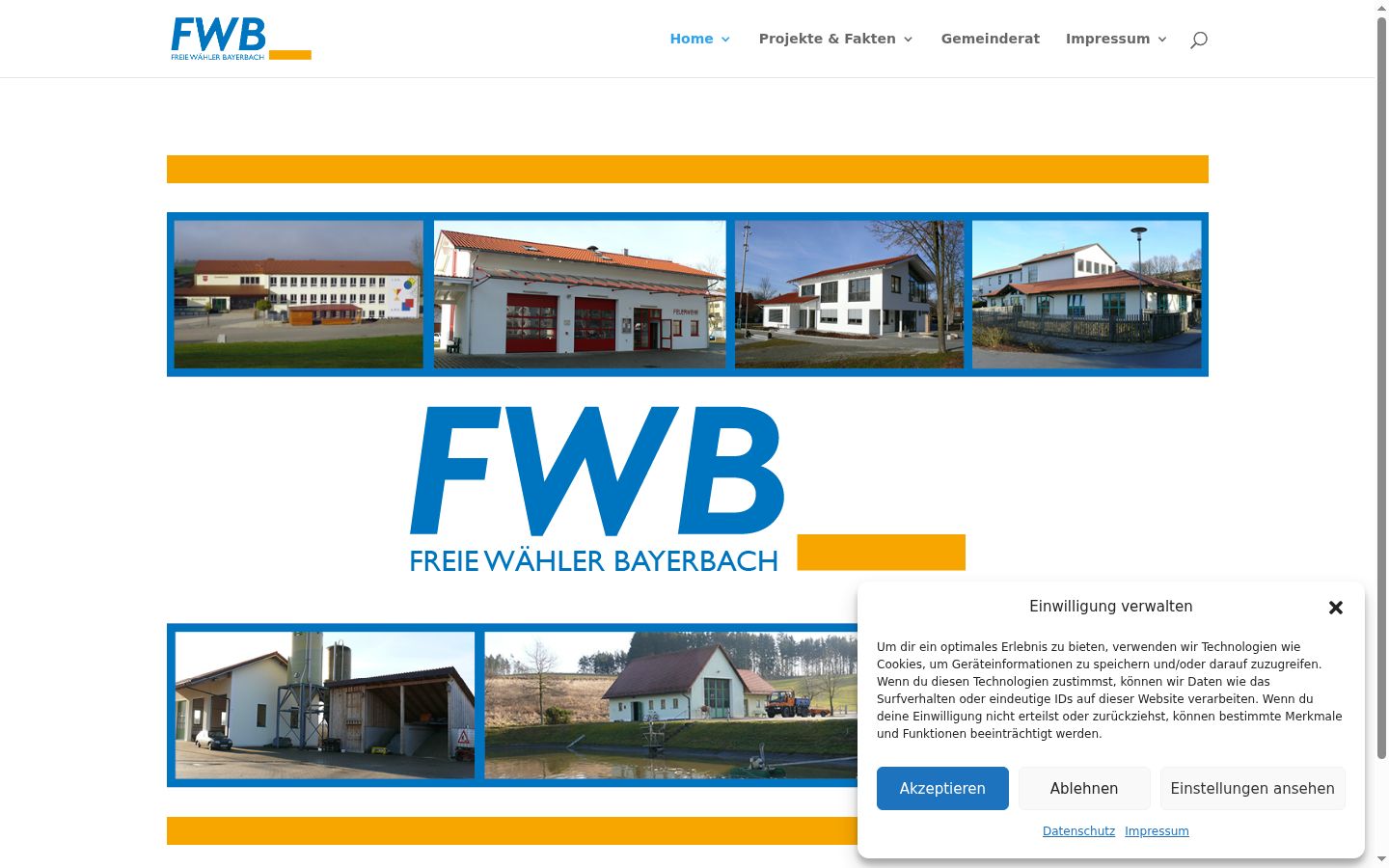 Screenshot tal-banner tal-kunsens muri qabel kwalunkwe interazzjoni