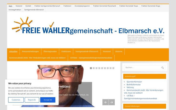 Snímek obrazovky fw-elbmarsch.de