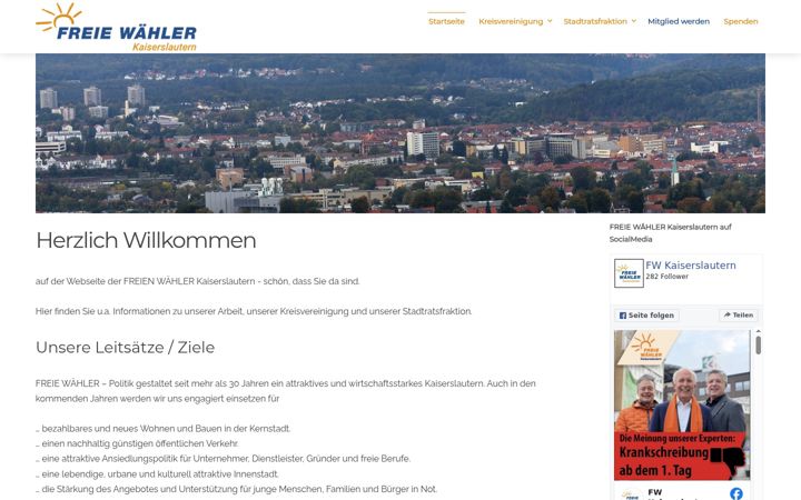 Snímek obrazovky fw-kaiserslautern.de