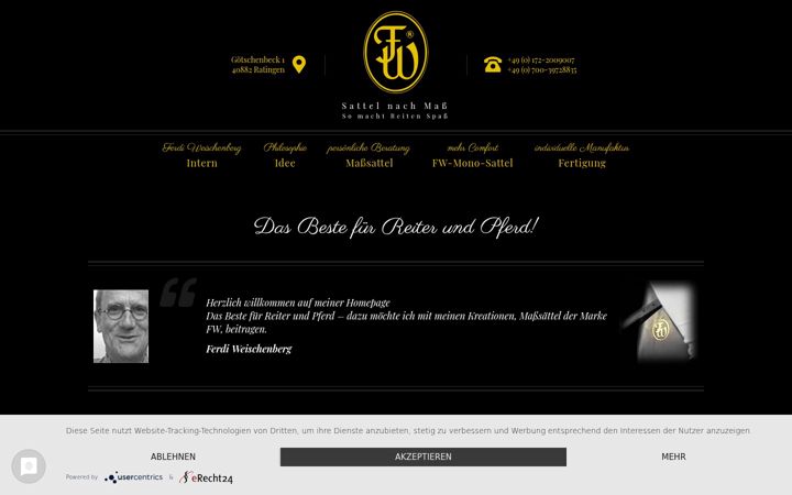 Screenshot of fw-sattel.de