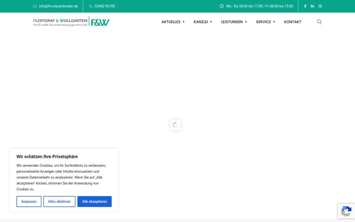 Screenshot of fw-steuerberater.de