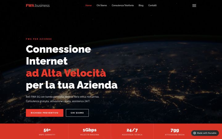 Screenshot of fwa.business