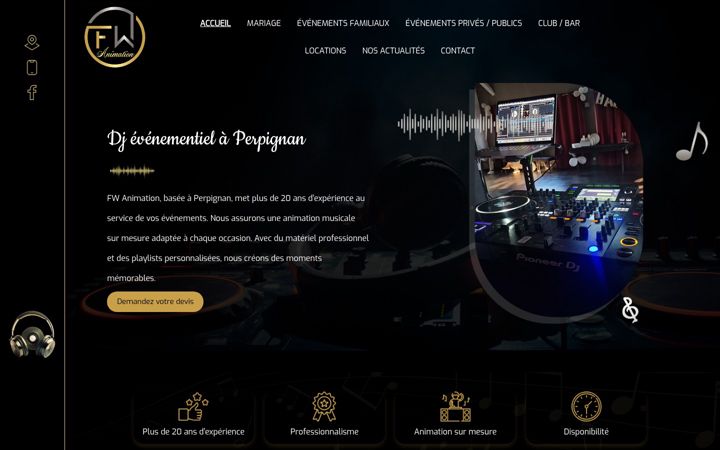 Screenshot of fwanimation.fr