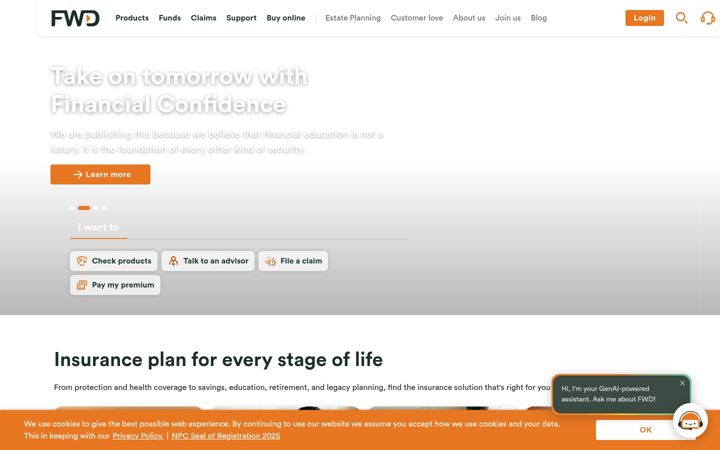 Screenshot von fwd.com.ph