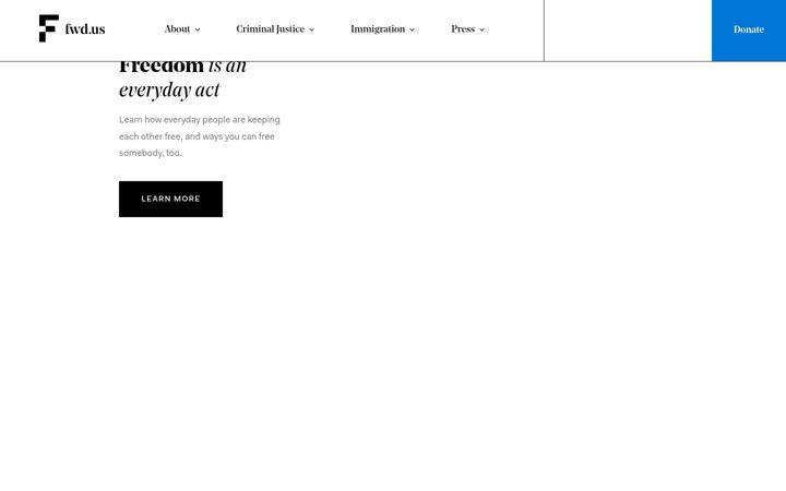 Screenshot of fwd.us