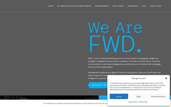 Screenshot of fwdconsulting.co.uk