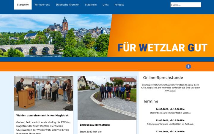 Screenshot of fwg-wetzlar.de