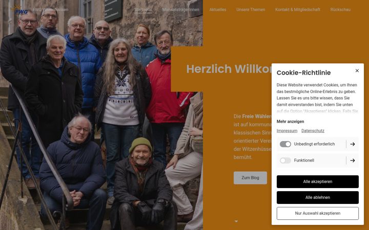 Snímek obrazovky fwg-witzenhausen.de