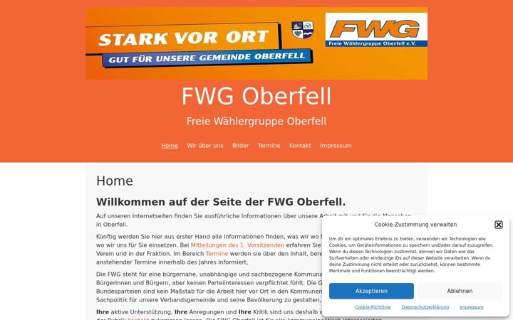 Screenshot of fwgoberfell.de