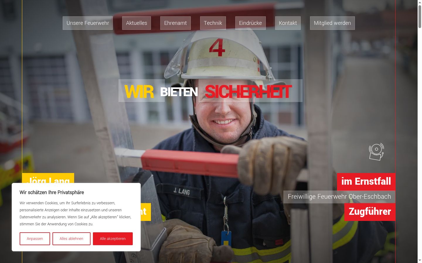 Screenshot van de toestemmingsbanner zoals getoond vóór enige interactie