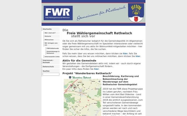 Screenshot of fwr-rethwisch.de