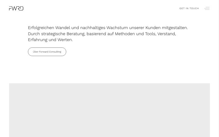 Screenshot of fwrd.consulting