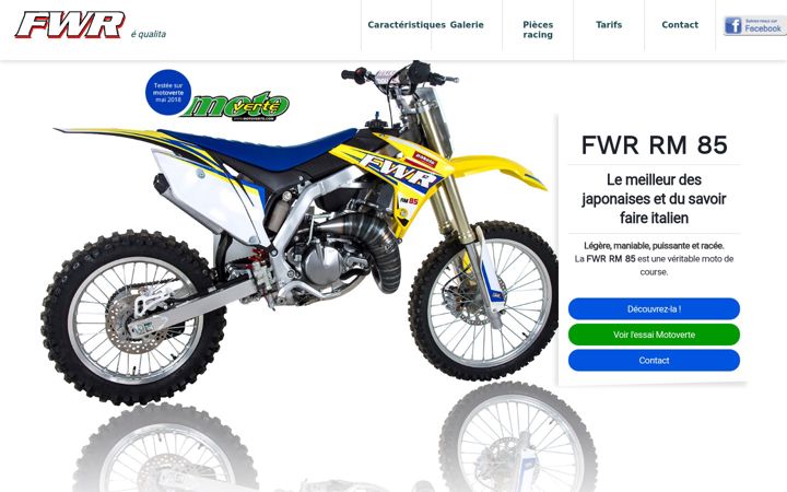 Screenshot of fwrmoto.fr