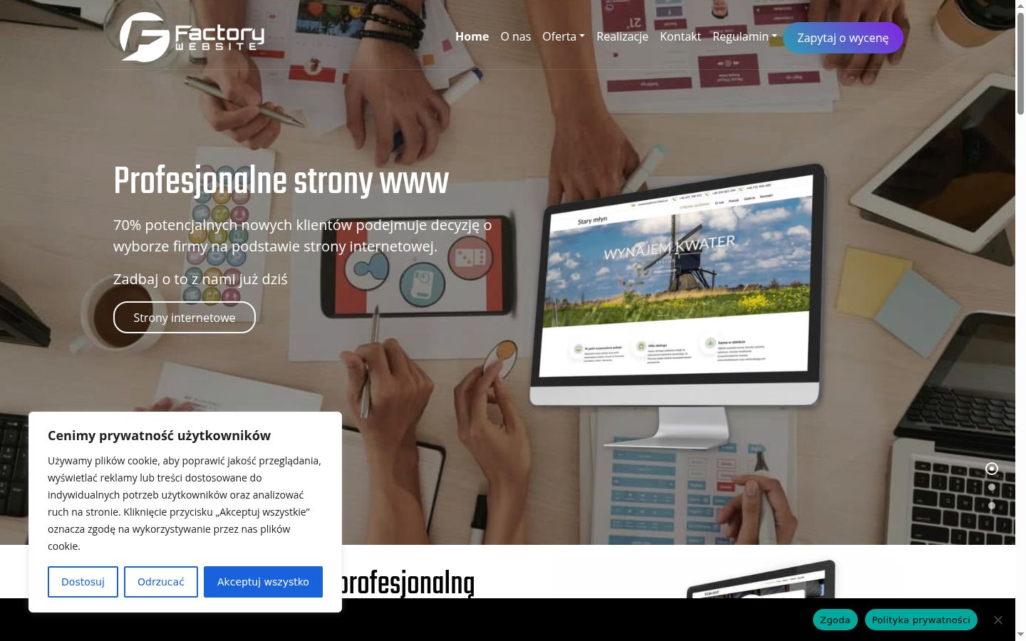 Screenshot van de toestemmingsbanner zoals getoond vóór enige interactie