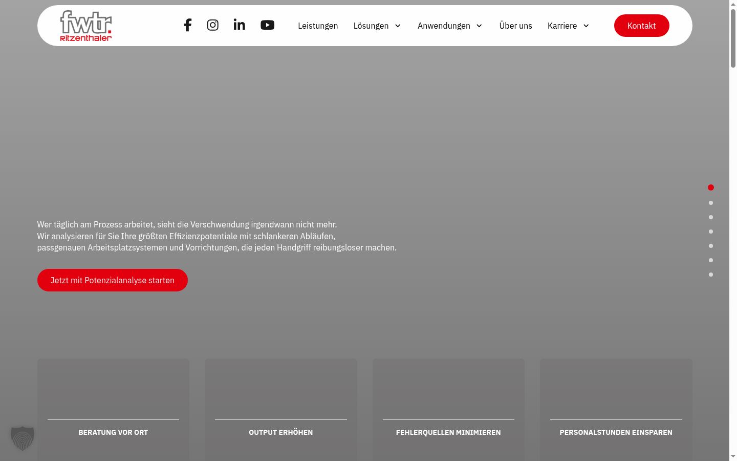 Screenshot des Einwilligungsbanners vor jeglicher Interaktion