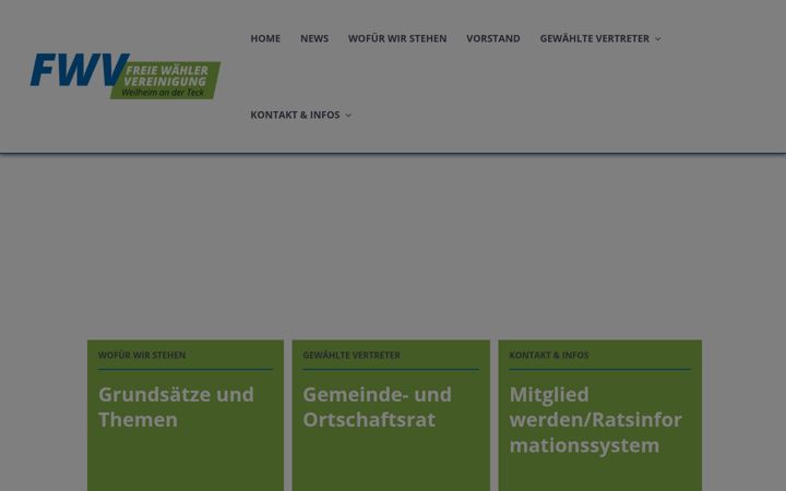 Screenshot of fwv-weilheim.de