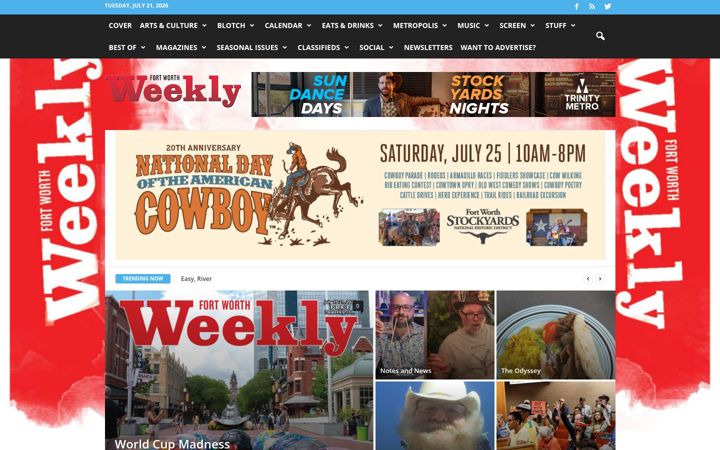 Screenshot of fwweekly.com