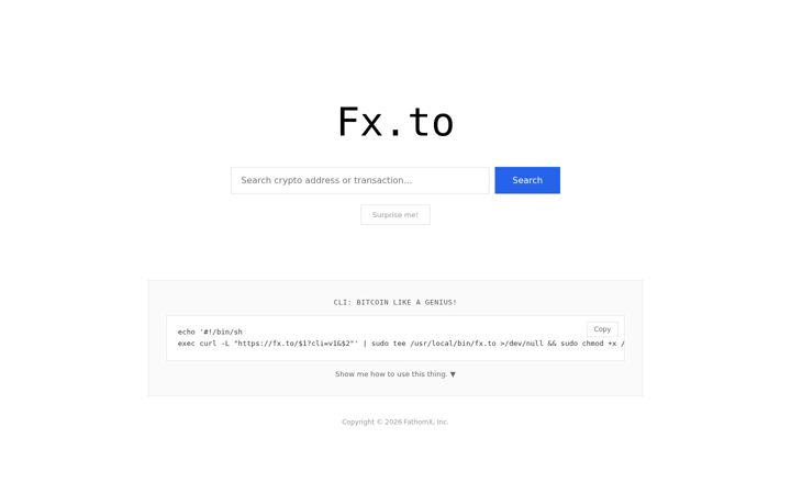 Screenshot of fx.to