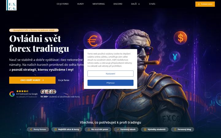 Screenshot von fxcg-education.cz