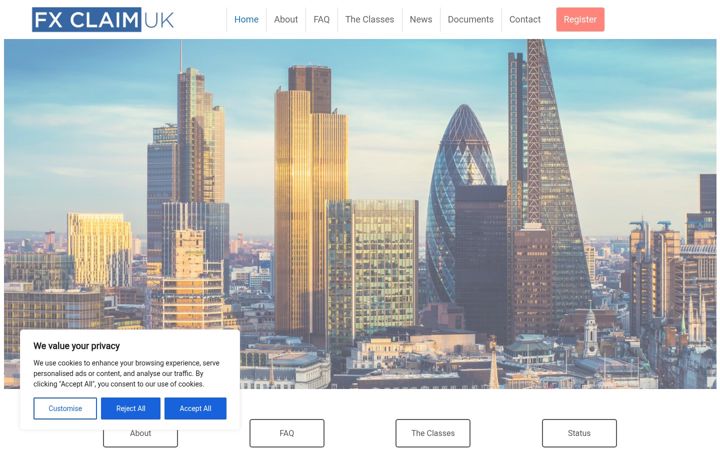 Screenshot of fxclaimuk.com