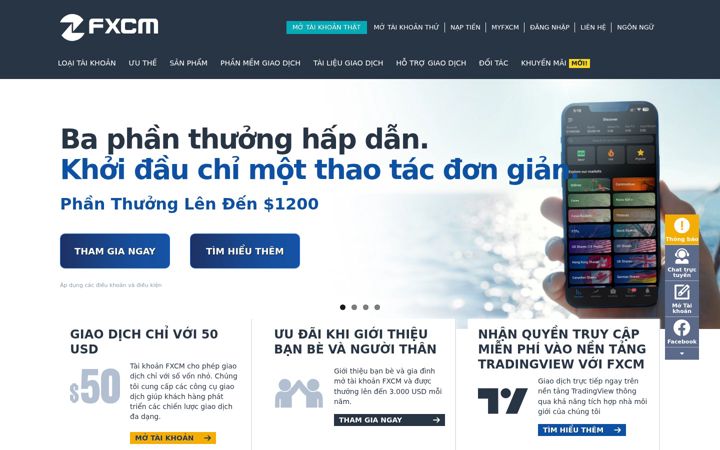 Screenshot of fxcmviet.com