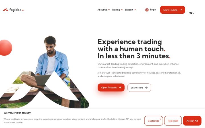 Screenshot of fxglobe.eu