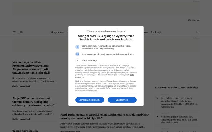 Screenshot van fxmag.pl