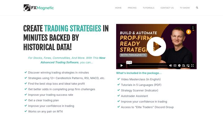 Screenshot of fxmagnetic.com