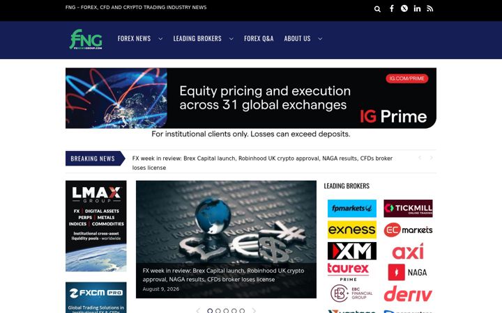 Screenshot of fxnewsgroup.com