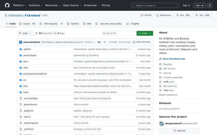 Screenshot of fxtwitter.com