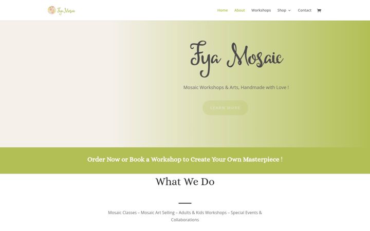 Screenshot of fyamosaic.com