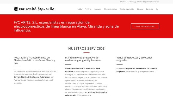 Screenshot of fycaritz.com