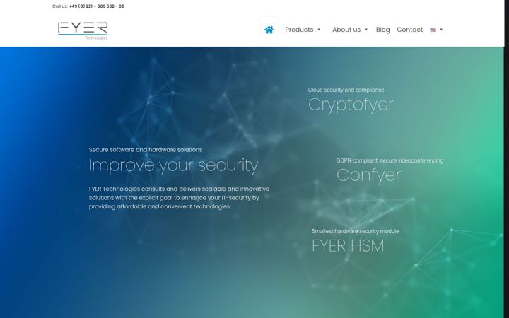 Screenshot of fyer.tech