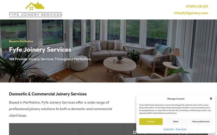 Screenshot of fyfejoinery.com