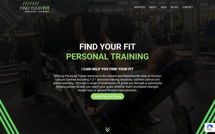 Posnetek zaslona fyfpersonaltraining.co.uk