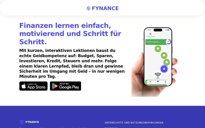 Screenshot of fynanceapp.de
